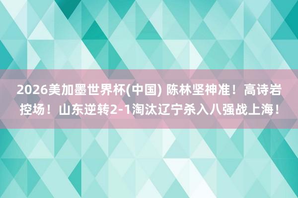 2026美加墨世界杯(中國(guó)) 陳林堅(jiān)神準(zhǔn)！高詩(shī)巖控場(chǎng)！山東逆轉(zhuǎn)2-1淘汰遼寧殺入八強(qiáng)戰(zhàn)上海！